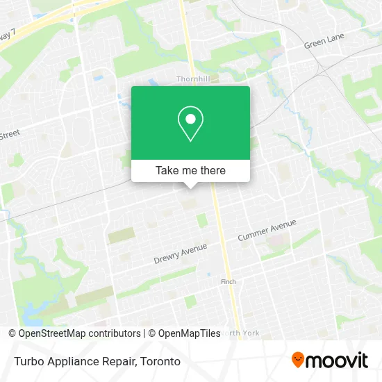 Turbo Appliance Repair map