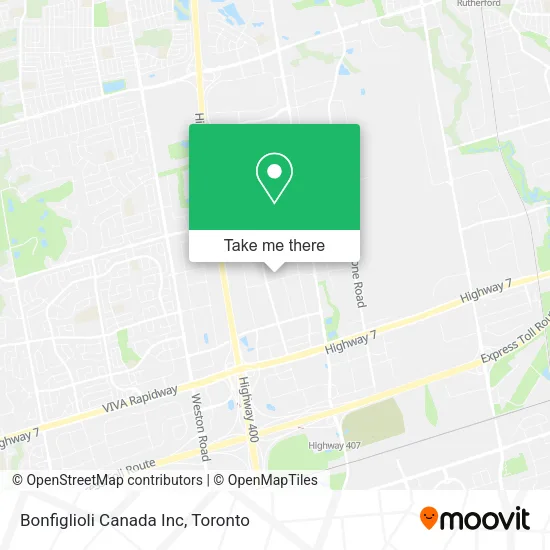 Bonfiglioli Canada Inc map