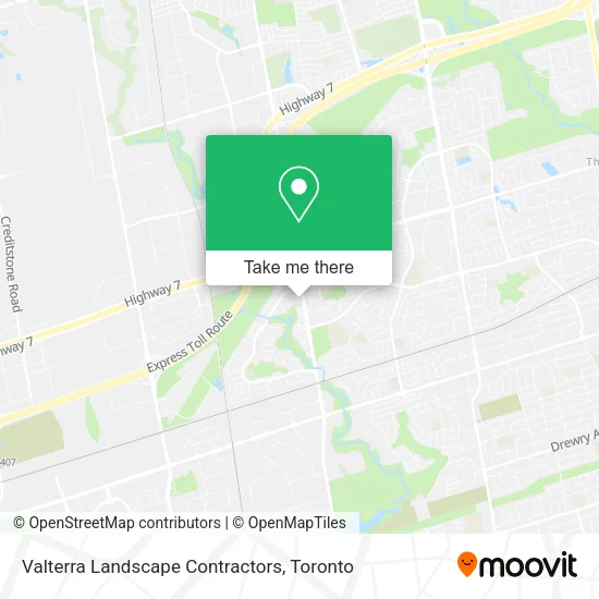 Valterra Landscape Contractors map
