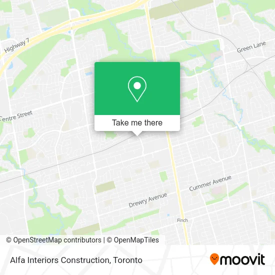 Alfa Interiors Construction map