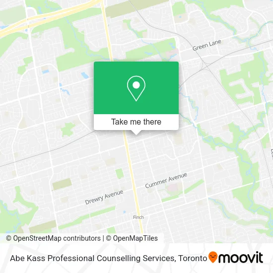 Abe Kass Professional Counselling Services map