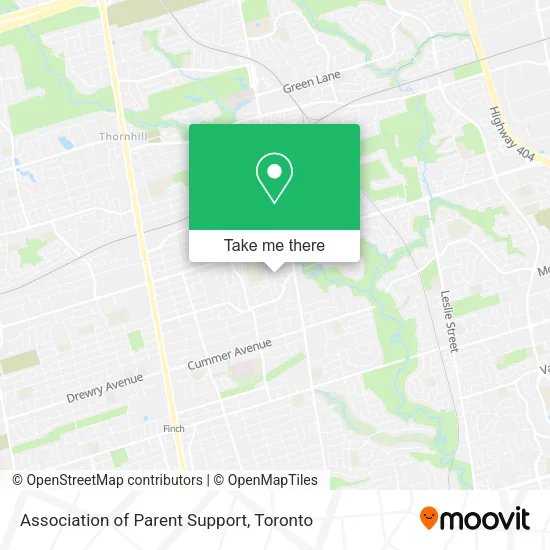 Association of Parent Support map
