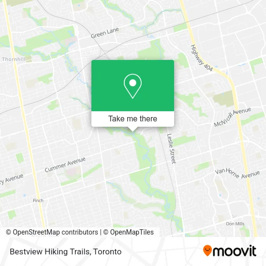 Bestview Hiking Trails map