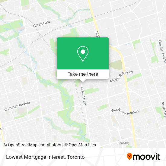 Lowest Mortgage Interest map