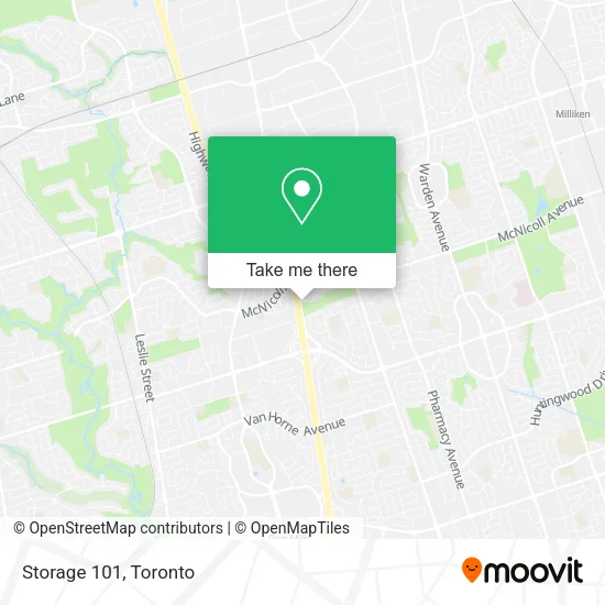 Storage 101 map
