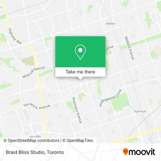 Braid Bliss Studio map