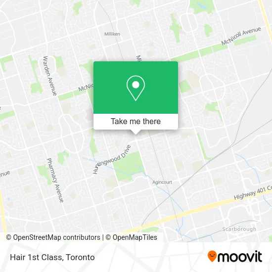 Hair 1st Class map