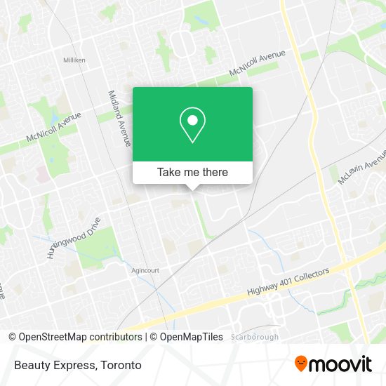 Beauty Express map