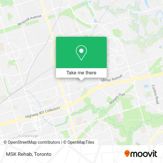 MSK Rehab map