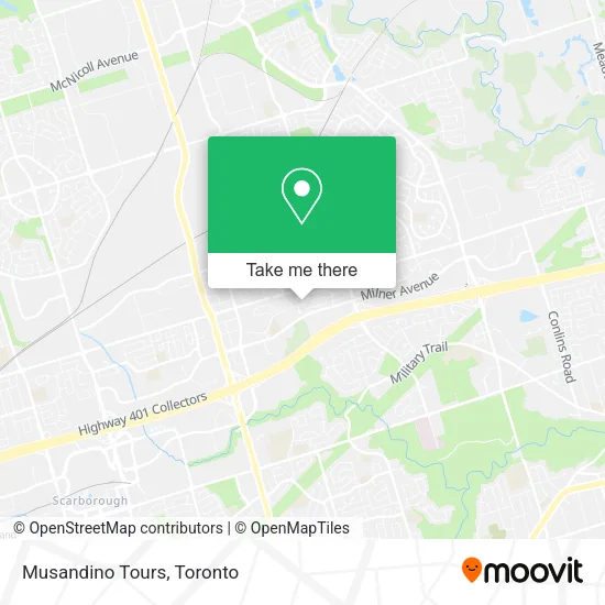 Musandino Tours map