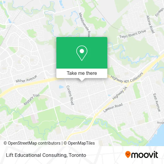 Lift Educational Consulting map