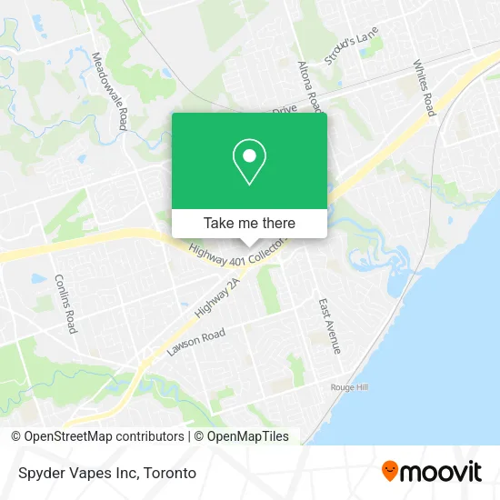Spyder Vapes Inc map