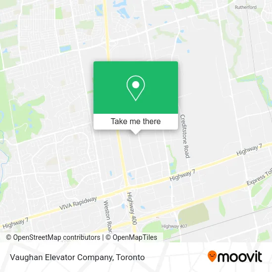 Vaughan Elevator Company map