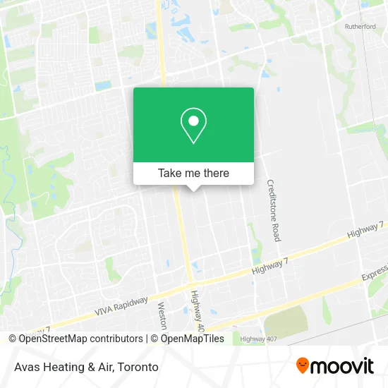 Avas Heating & Air map