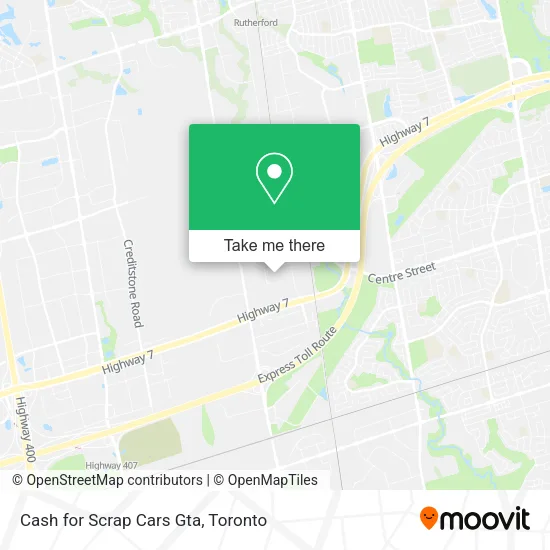 Cash for Scrap Cars Gta map