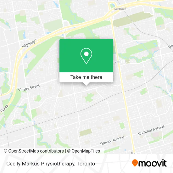 Cecily Markus Physiotherapy map