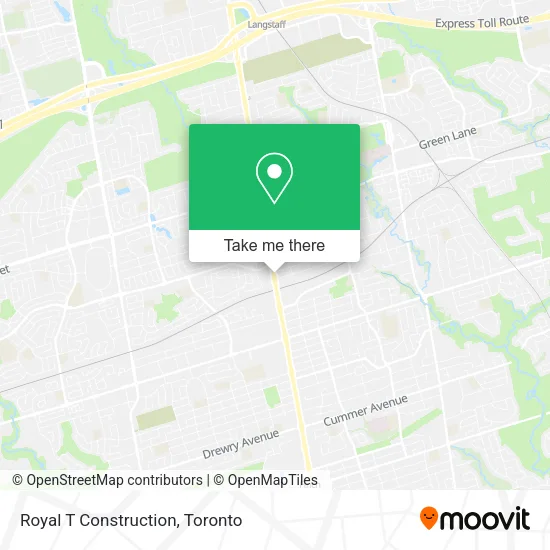 Royal T Construction map