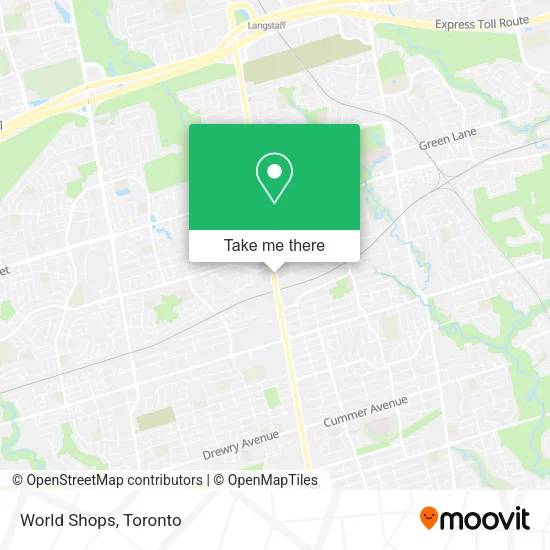 World Shops map