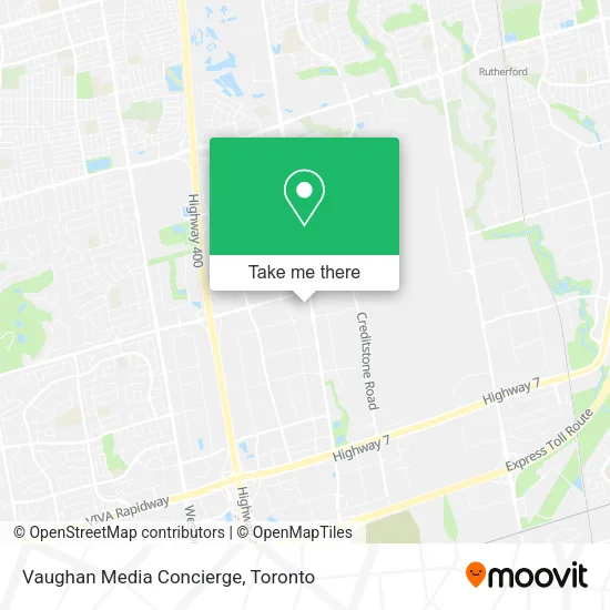 Vaughan Media Concierge map
