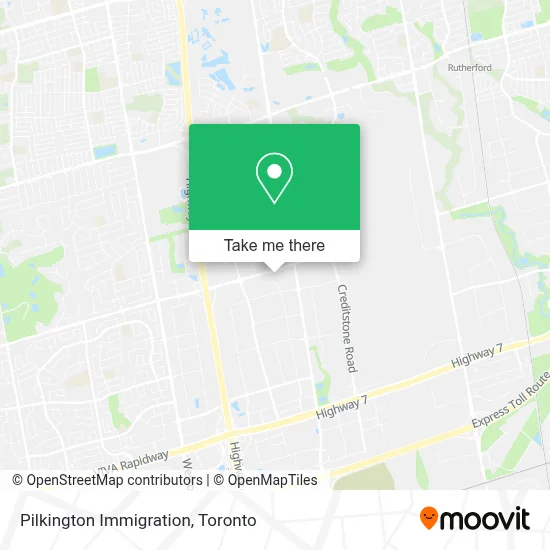 Pilkington Immigration map