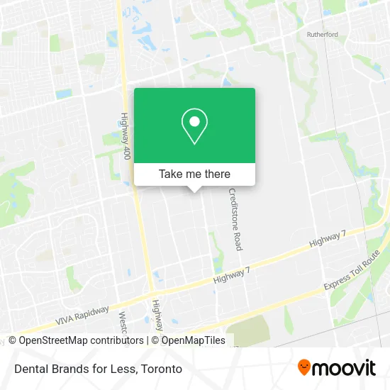 Dental Brands for Less map