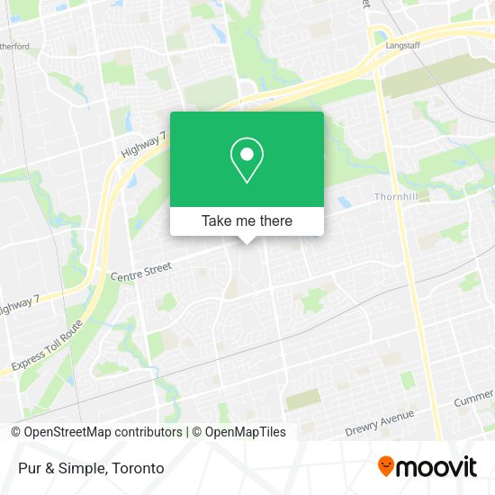 Pur & Simple map