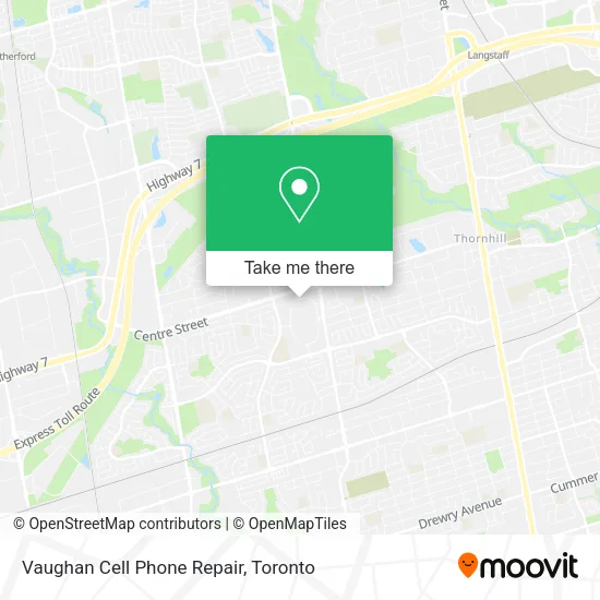 Vaughan Cell Phone Repair map