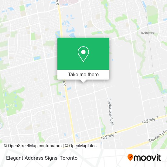Elegant Address Signs map