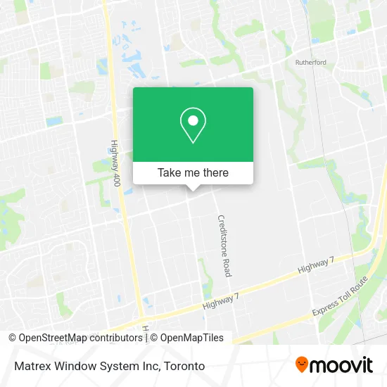 Matrex Window System Inc map