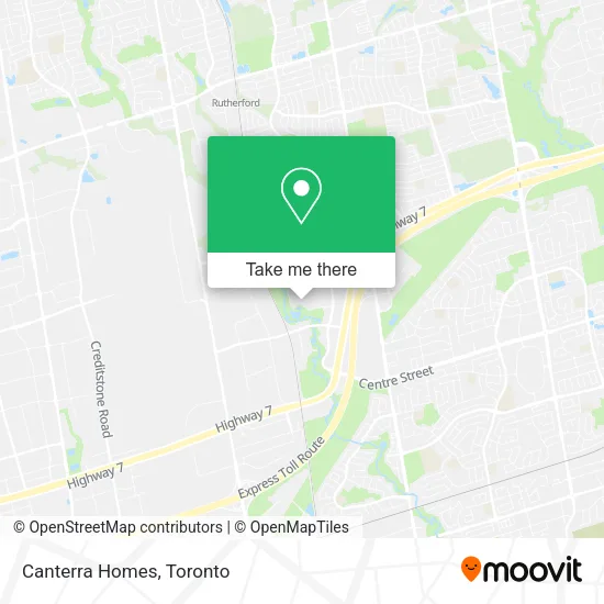 Canterra Homes map