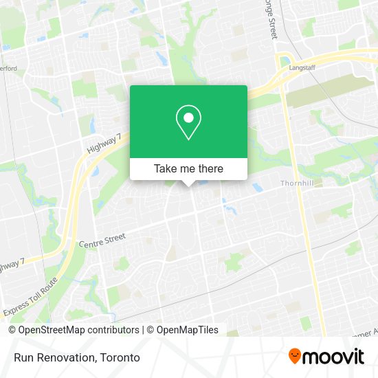 Run Renovation map