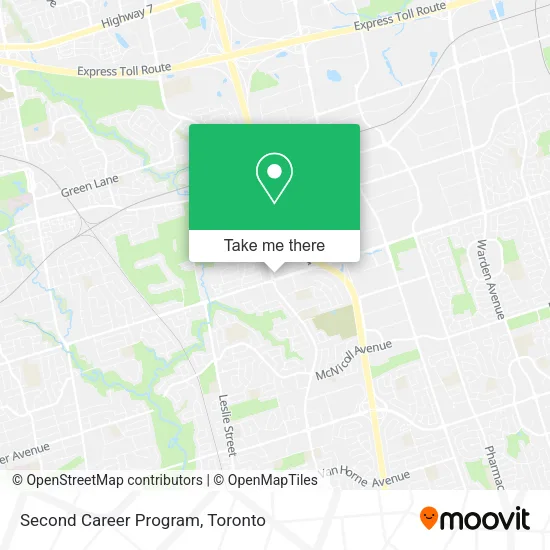Second Career Program map