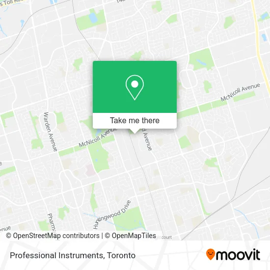 Professional Instruments map