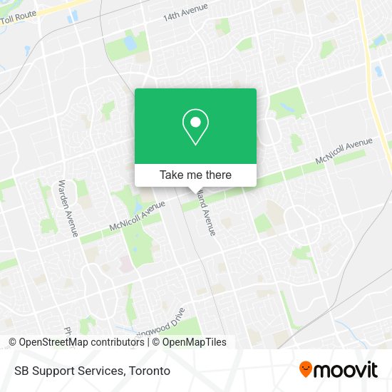 SB Support Services map