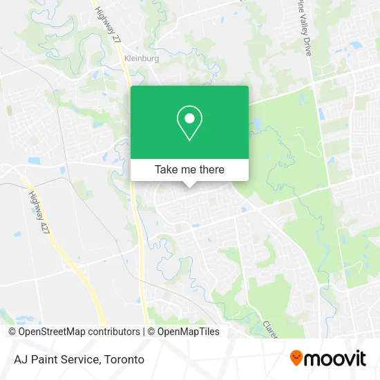 AJ Paint Service map