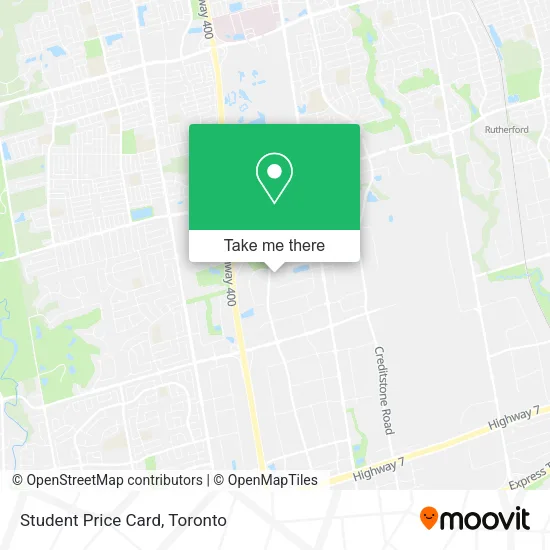 Student Price Card map