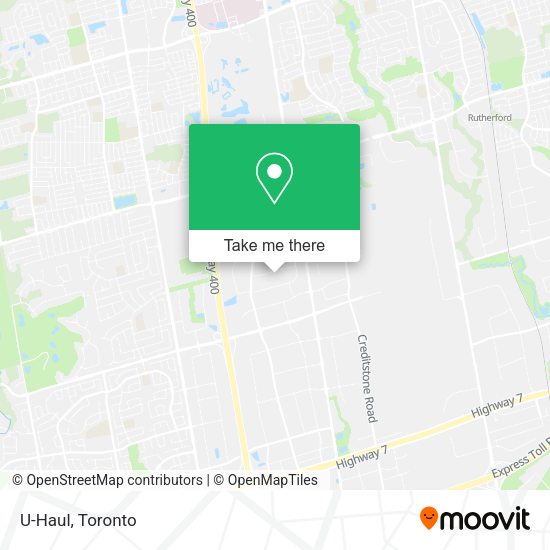 U-Haul map