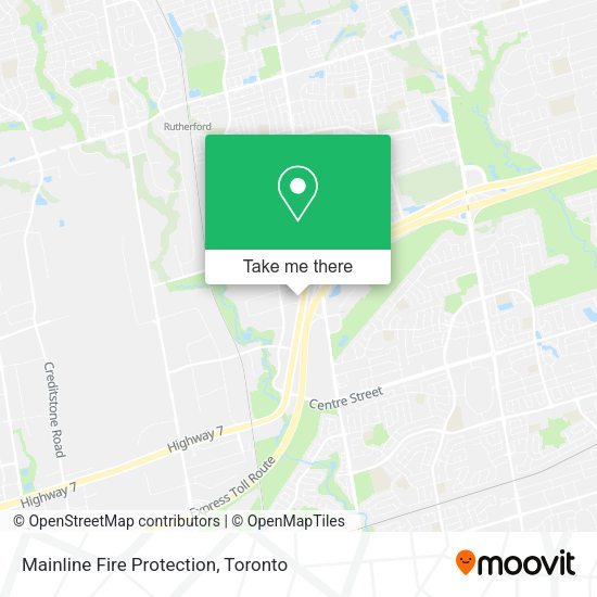 Mainline Fire Protection map