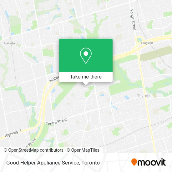 Good Helper Appliance Service map