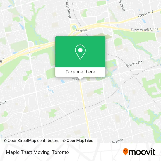 Maple Trust Moving map