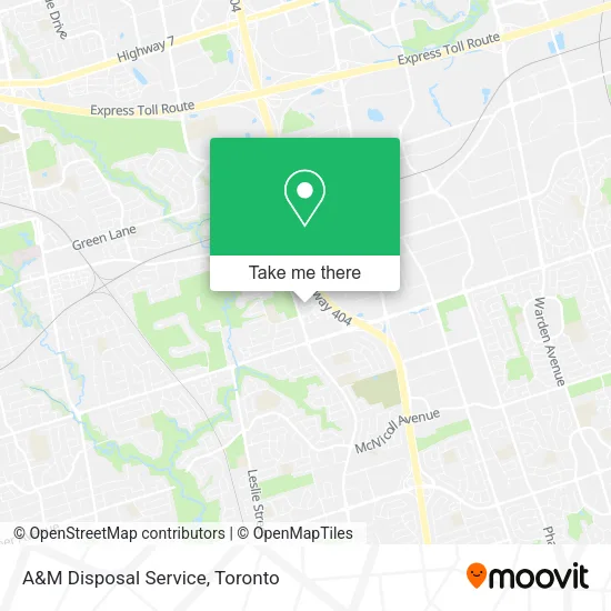 A&M Disposal Service map