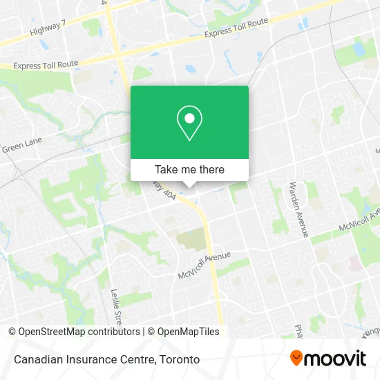 Canadian Insurance Centre map