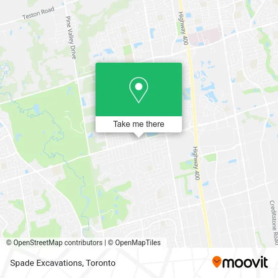 Spade Excavations map