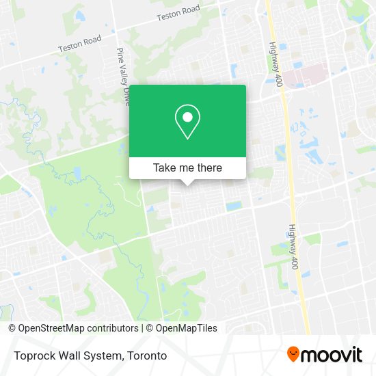 Toprock Wall System map