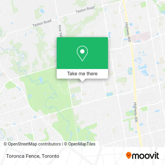 Toronca Fence map
