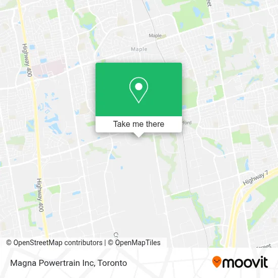 Magna Powertrain Inc map
