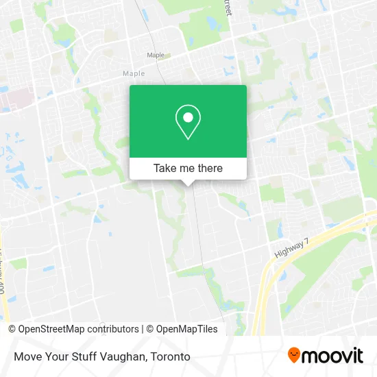 Move Your Stuff Vaughan map