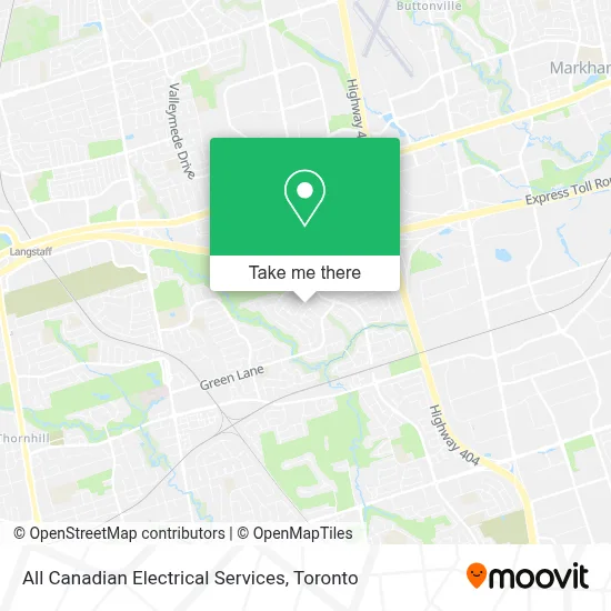 All Canadian Electrical Services map