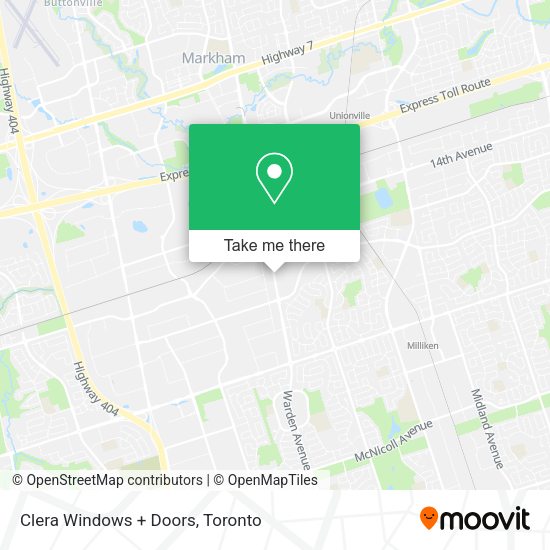 Clera Windows + Doors map