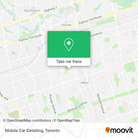 Mobile Car Detailing map